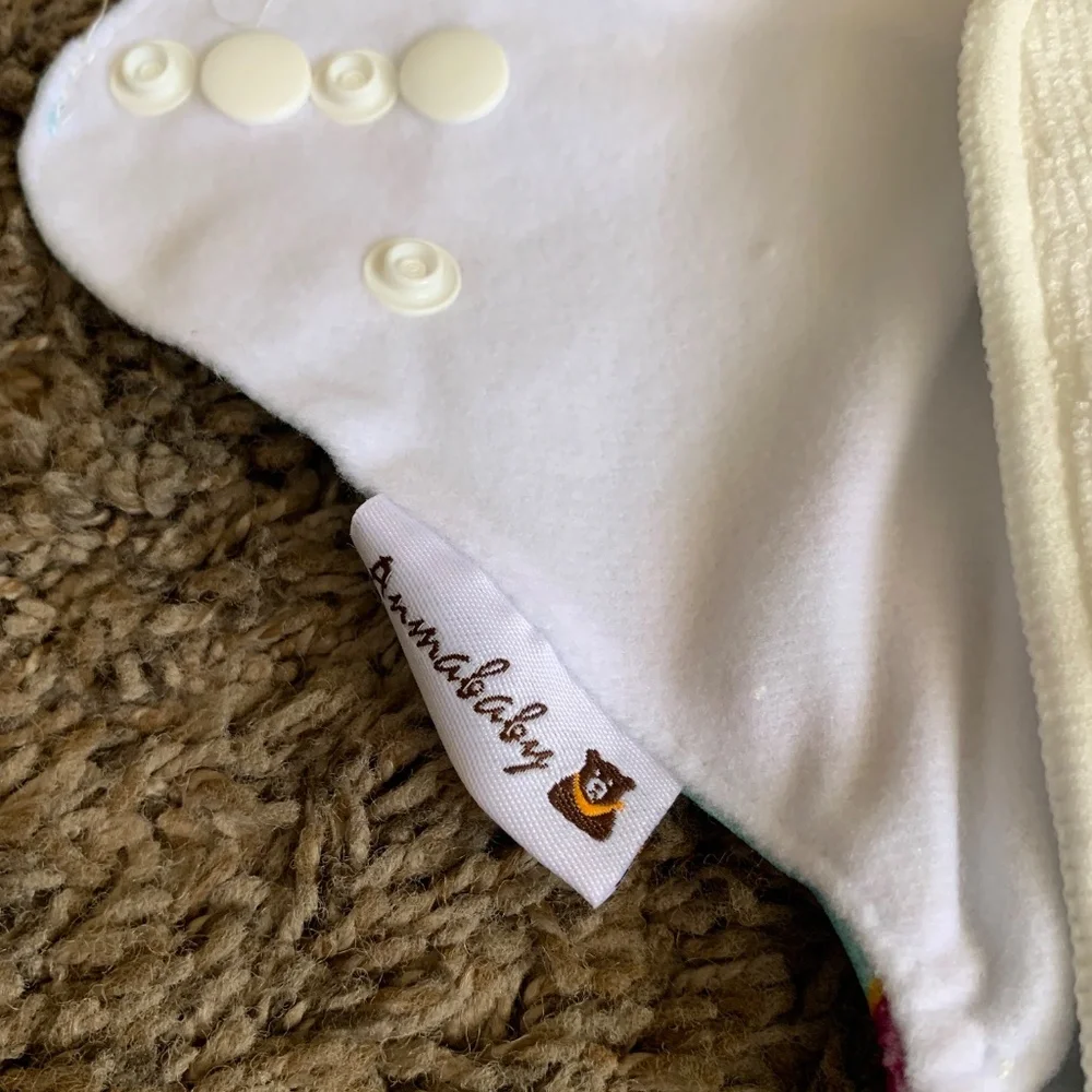 Annababy Cloth Diaper Lot Pocket w/ Inserts Cactus Pineapple Donut Dragonfly